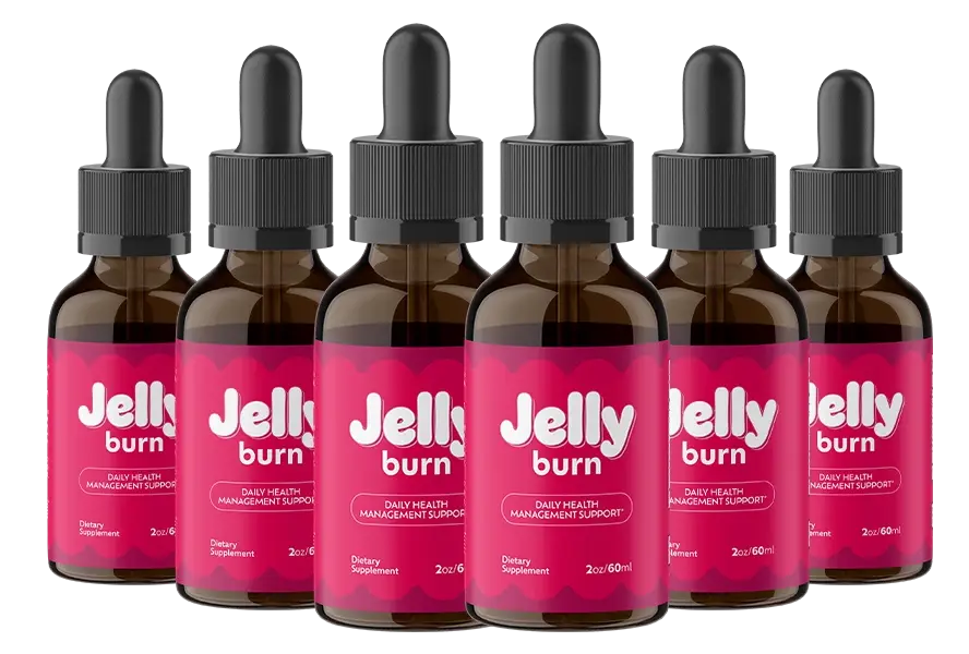 JellyBurn six bottle package metabolism support drops
